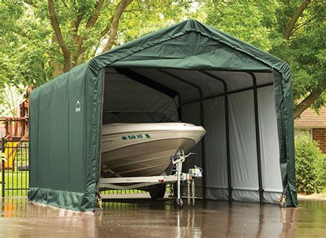 shelterlogic boat carport